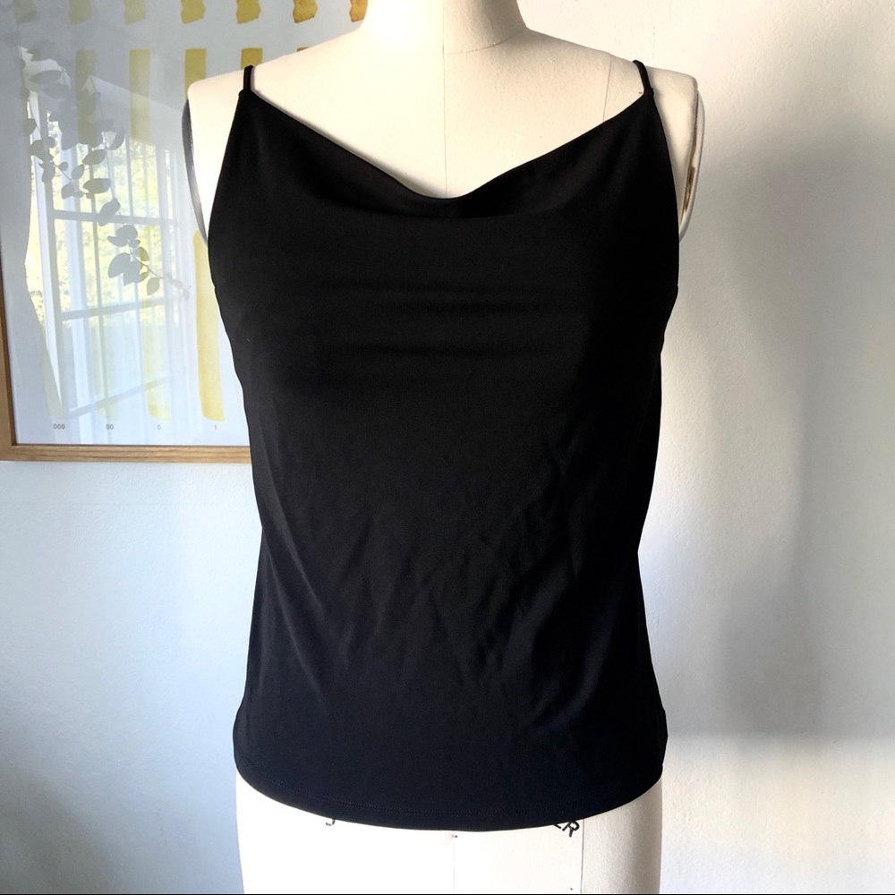 INC Black Cowl Neck Tank - 90’s nostalgia SZ SM